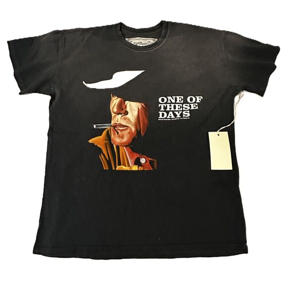 ONE OF THESE DAYS - Just for a Visit - T-shirt - Washed Black - Sz M - Picture 1 of 5